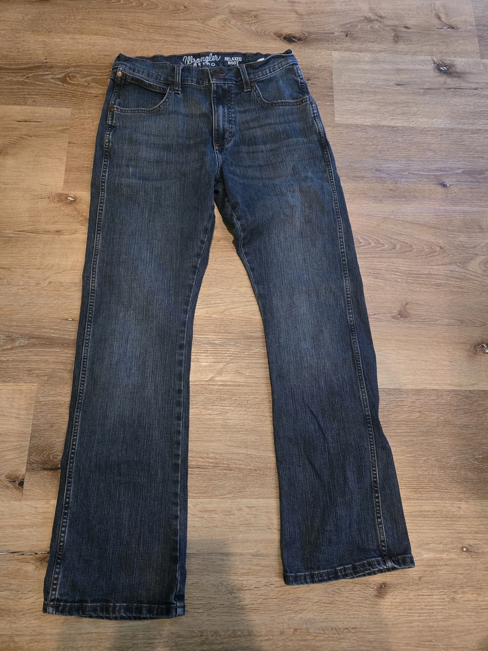 Wrangler Men’s Bootcut Jeans - Dark Indigo Blue